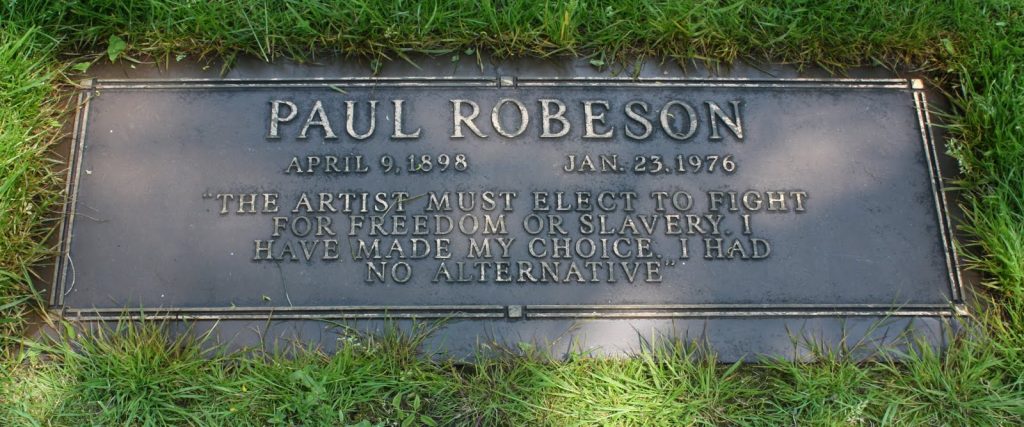 Paul Robeson's grave