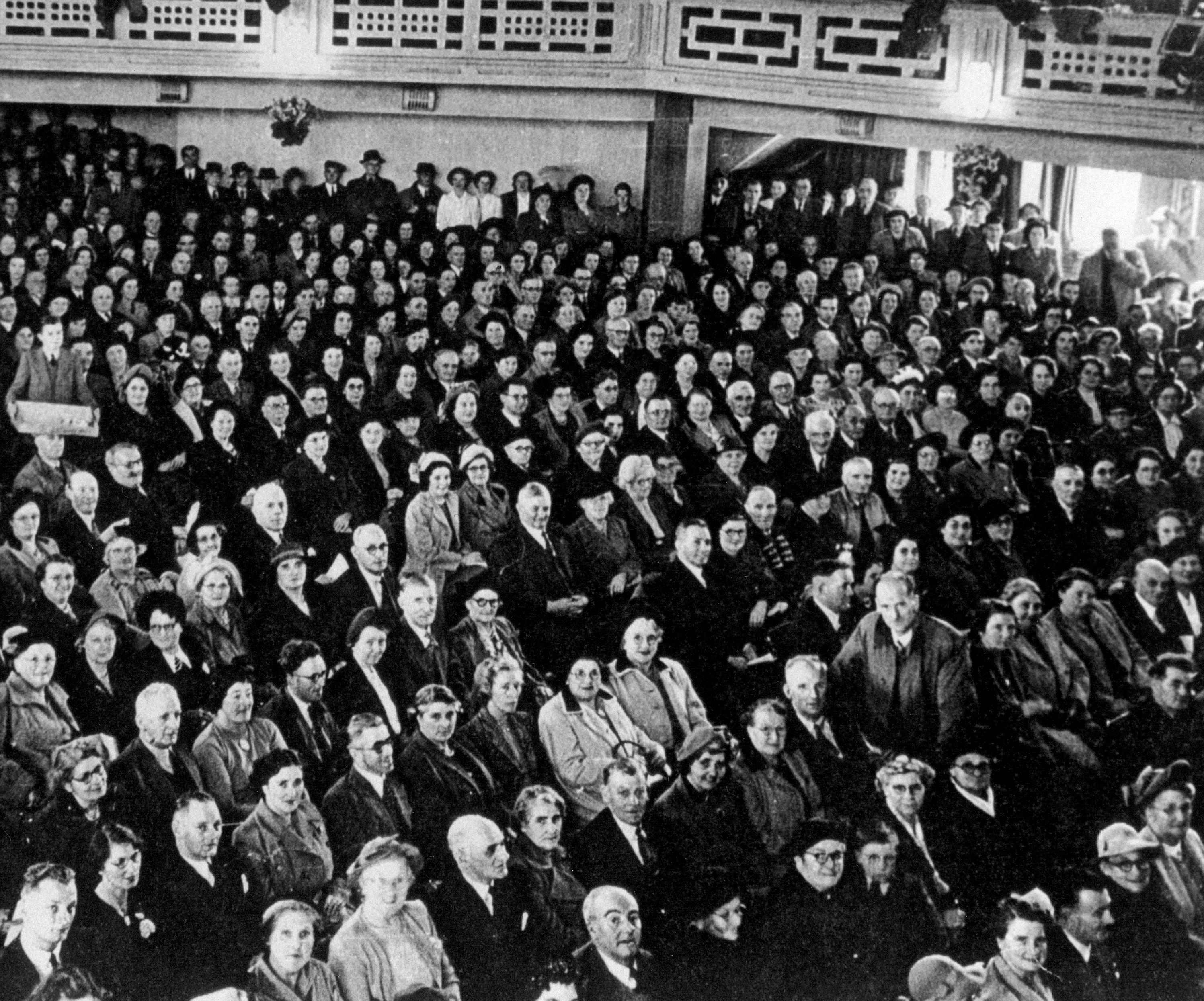 Porthcawl Pavilion audience 1957