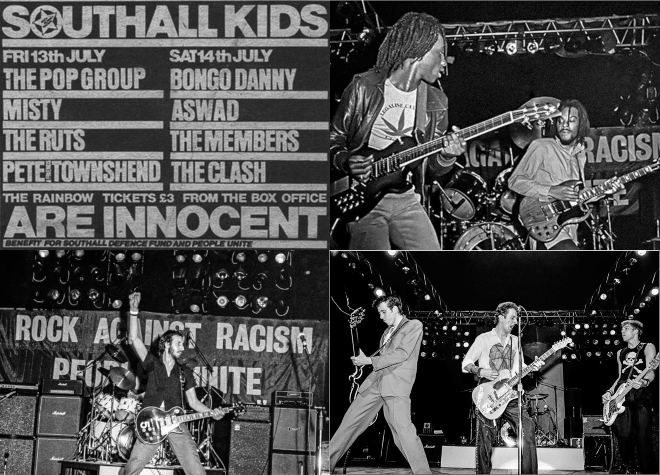 Shouthall Kids Are Innocent: ASWAD, Pete Townshend, The Clash (Ιούλιος 1979)