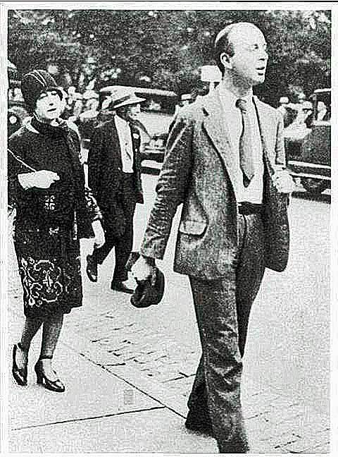 Dorothy Parker and John Dos Passos marching on behalf of Sacco and Vanzetti in Boston.