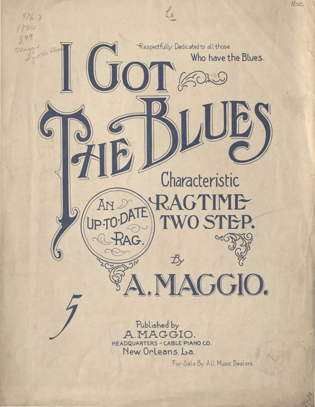 I Got The Blues by A. Maggio (front cover)