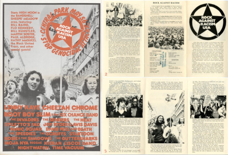 Central Park (Μάιος 1979) & φυλλάδιο που τύπωσε το RAR στις ΗΠΑ το 1979